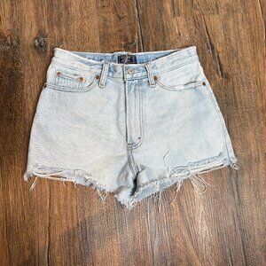Abercrombie & Fitch Annie High Rise denim shorts